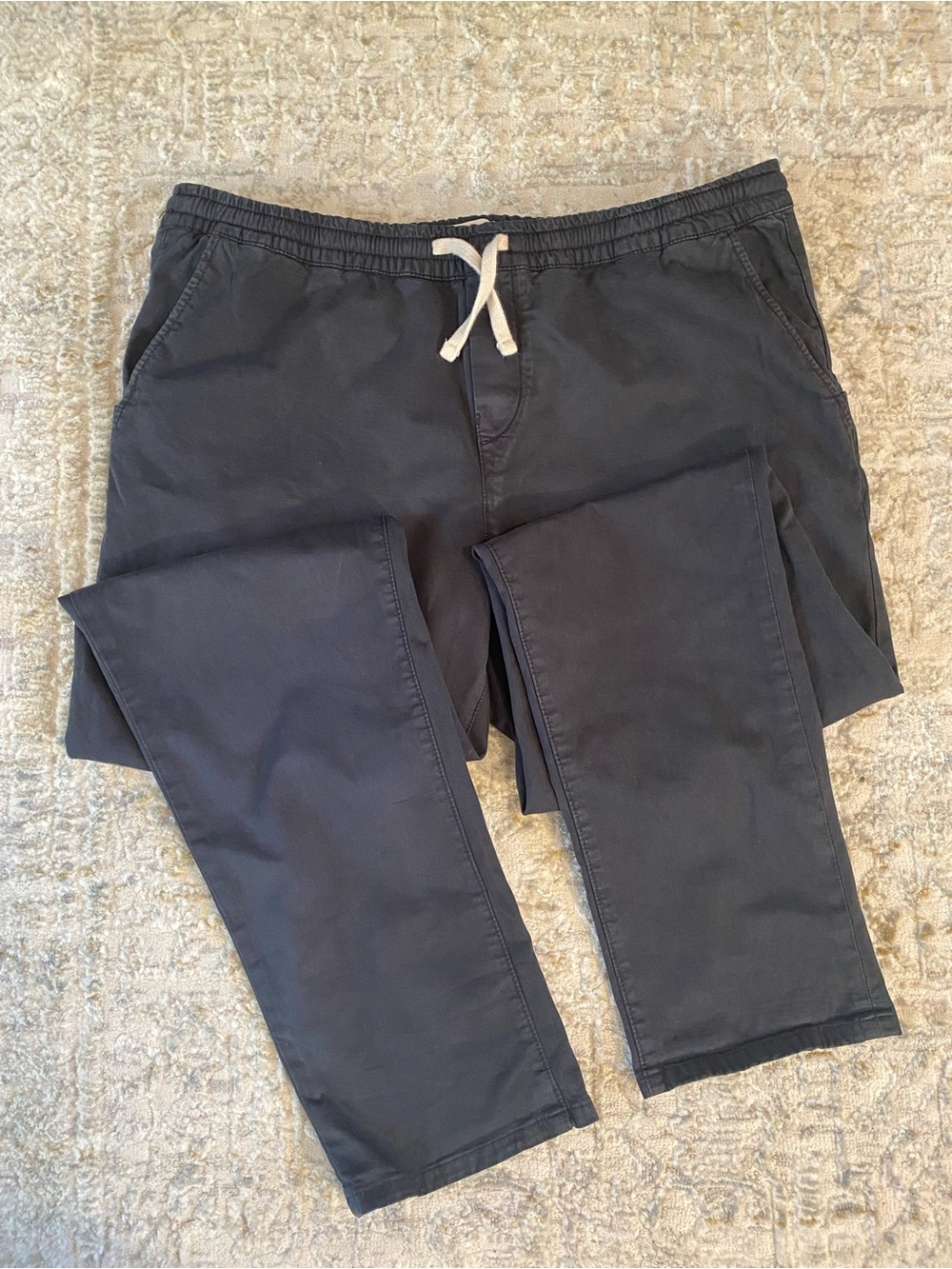 Marine Layer Men's Saturday Twill Navy Drawstring Pants Size XXL